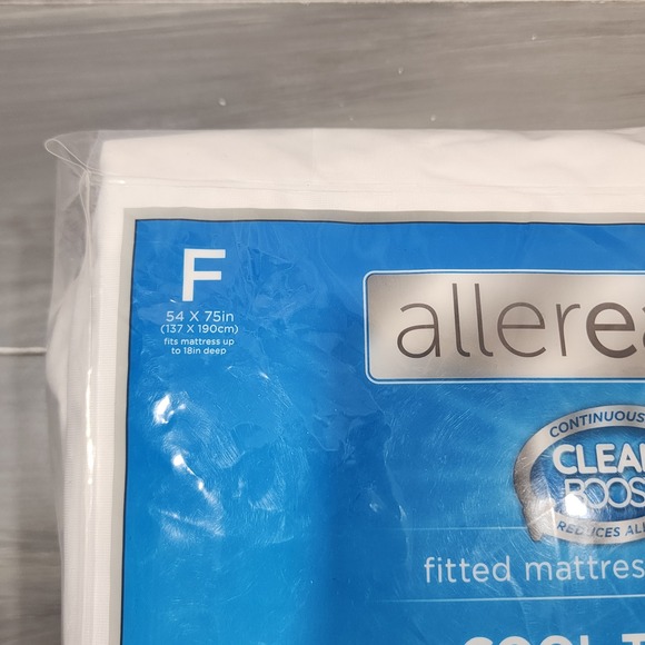 Allerease Cool Touch Full Fitted Mattress Protector Waterproof Allergy Defense - Picture 3 of 9